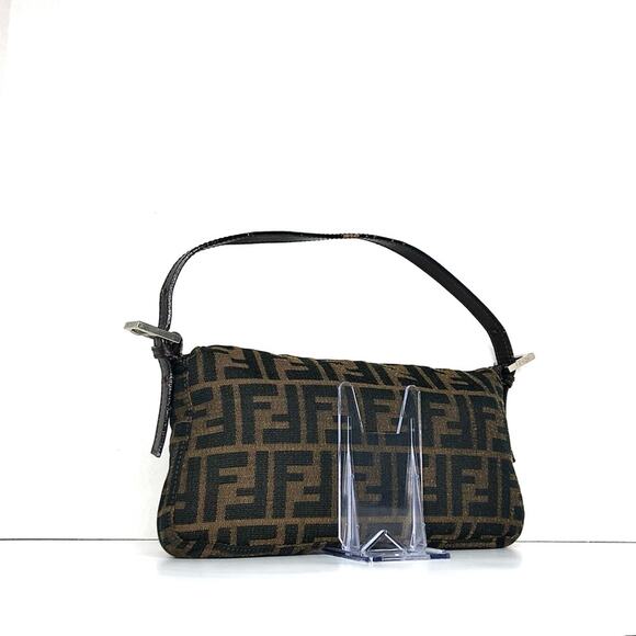 Fendi Retro Vintage Zucca Baguette FF Logo Small Shoulder Bag - Picture 3 of 13